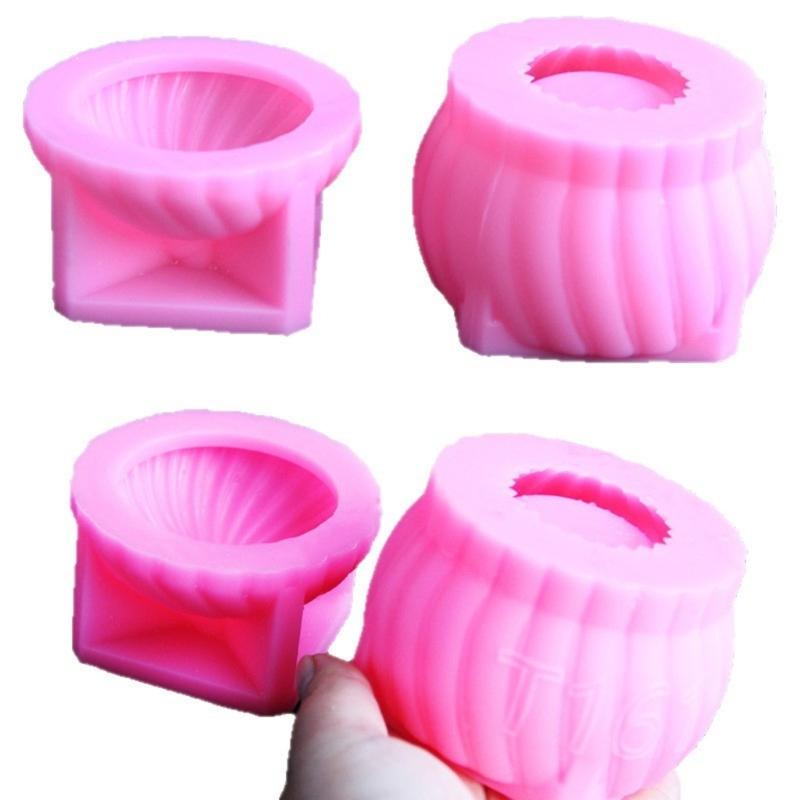 Wiederverwendbare Silikonkugelform Handgemachte Kerzen Gipsgießset für Festival Basteln und Heimdekoration