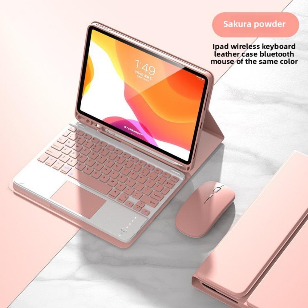 Bluetooth Keyboard Cover Set for iPad Pro 11 2021 with Apple Pencil Slot 10.5 12.9 Protective Case
