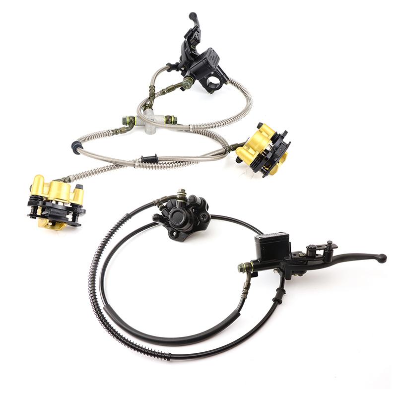 Front/Rear Disc Brake Master Cylinder Hydraulic Caliper Assembly for 50cc 70cc 90cc 110cc 125cc ATV Buggy Quad Bike Accessories