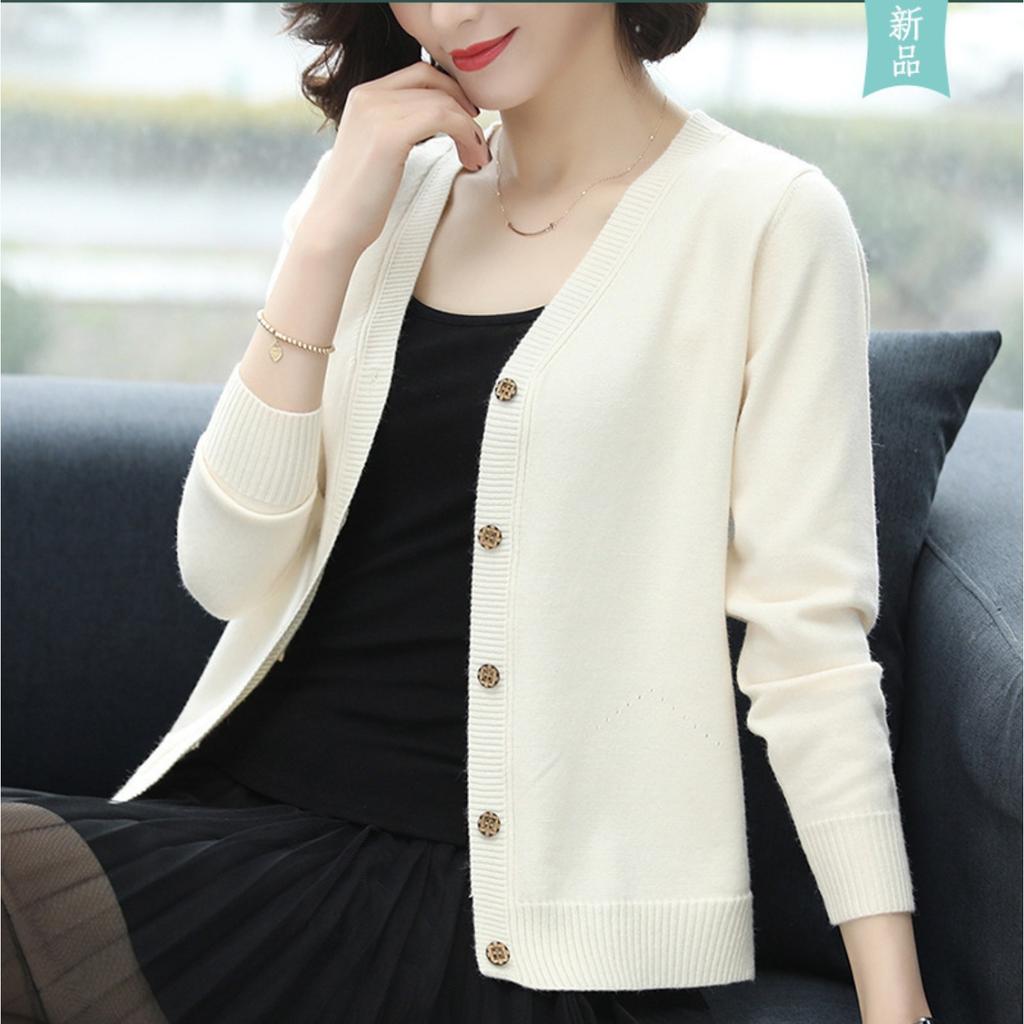 Autumn/Winter Women's Knitted V-Neck Cardigan