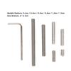 8pcs Metal Cue Weight Bolt Kit Multi-Size Protective Cover Pool Cue Weight Set  Standard Cue Stick