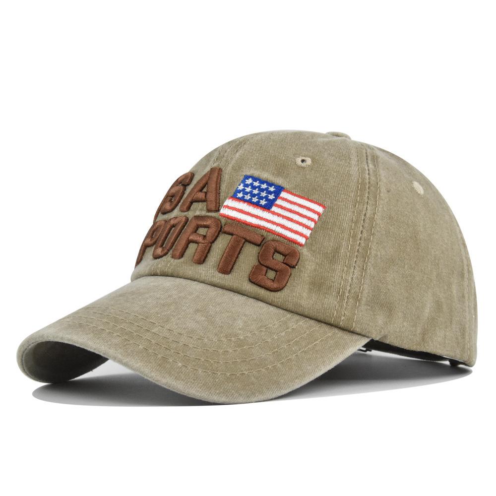 Vintage Embroidered Baseball Cap - Usa 3d Embroidery, Unisex, Washed & Distressed, Sun Visor, Couple's Hat
