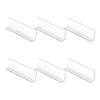 6 Pieces Acrylic Shelf Separators Shelf Organizers Dividers Clear and L Shape Design For Storage Cabinet And Display