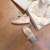 Sheepskin~ Grape Mom 4.5cm Soft Collapse Inner Height Increase Silk Color Matching, Stepping On Heels Forrest Gump Shoes Casual Shoes Women's Ge
