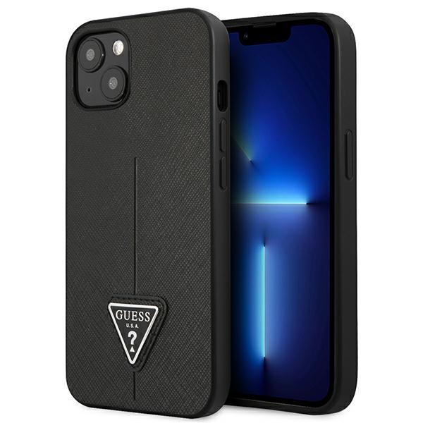 Guess Guhcp13Spsatlk Iphone 13 Mini 5,4 Czarny/Black Hardcase Saffianotriangle Logo