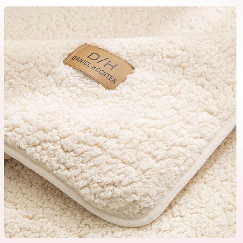 Winter Lamb Wool Sofa Towel Thicken Warm Plush Soft Smooth Sofa Mat Covers For Living Room Solid Color Anti -Slip Couch Cover
