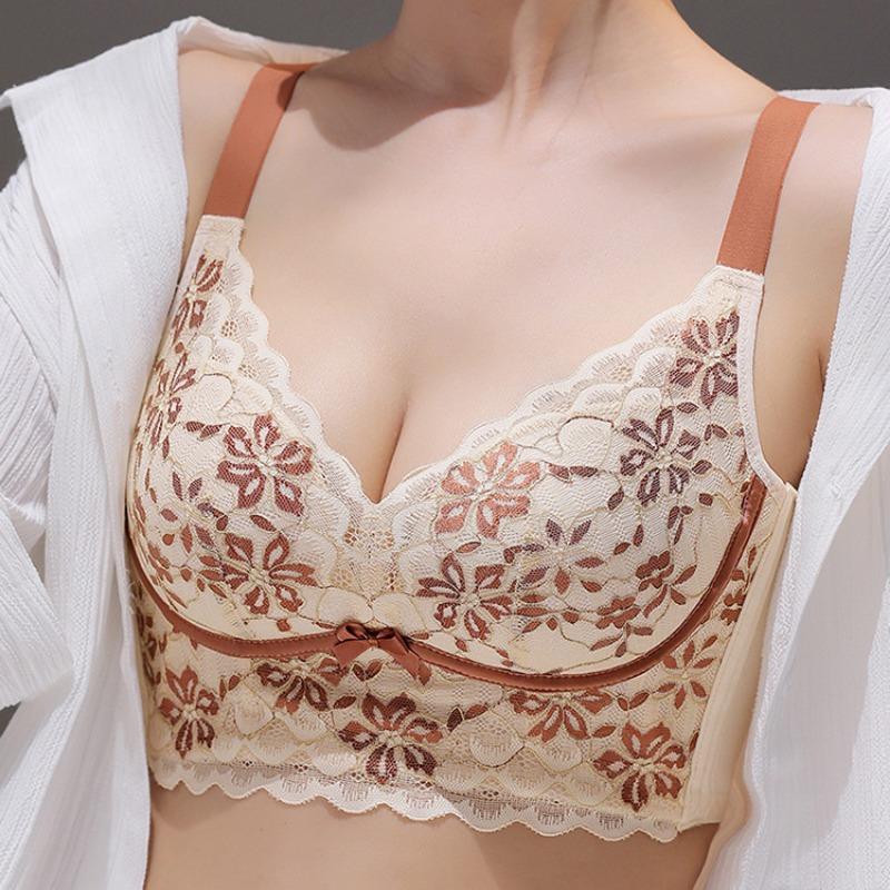 Přizpůsobení Tvarování Nabírání Pohodlný Neocelový kroužek Proti povisnutí Collect Vice Prsa Sexy krajková podprsenka