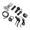 36V 48V 350W Brushless Motor Controller S866 LCD Panel Kit Electric Bike Conversion Brake Twist Handle Kit for Riding
