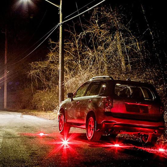 2 stk LED-varsellys Nødsikkerhetslampe Kompakt størrelse Høy lysstyrke Vanntett Mye brukt signallys med krok