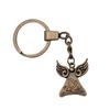 Filigree Angel Pendant Keychain Religious Spiritual Key Holder 30mm Ring