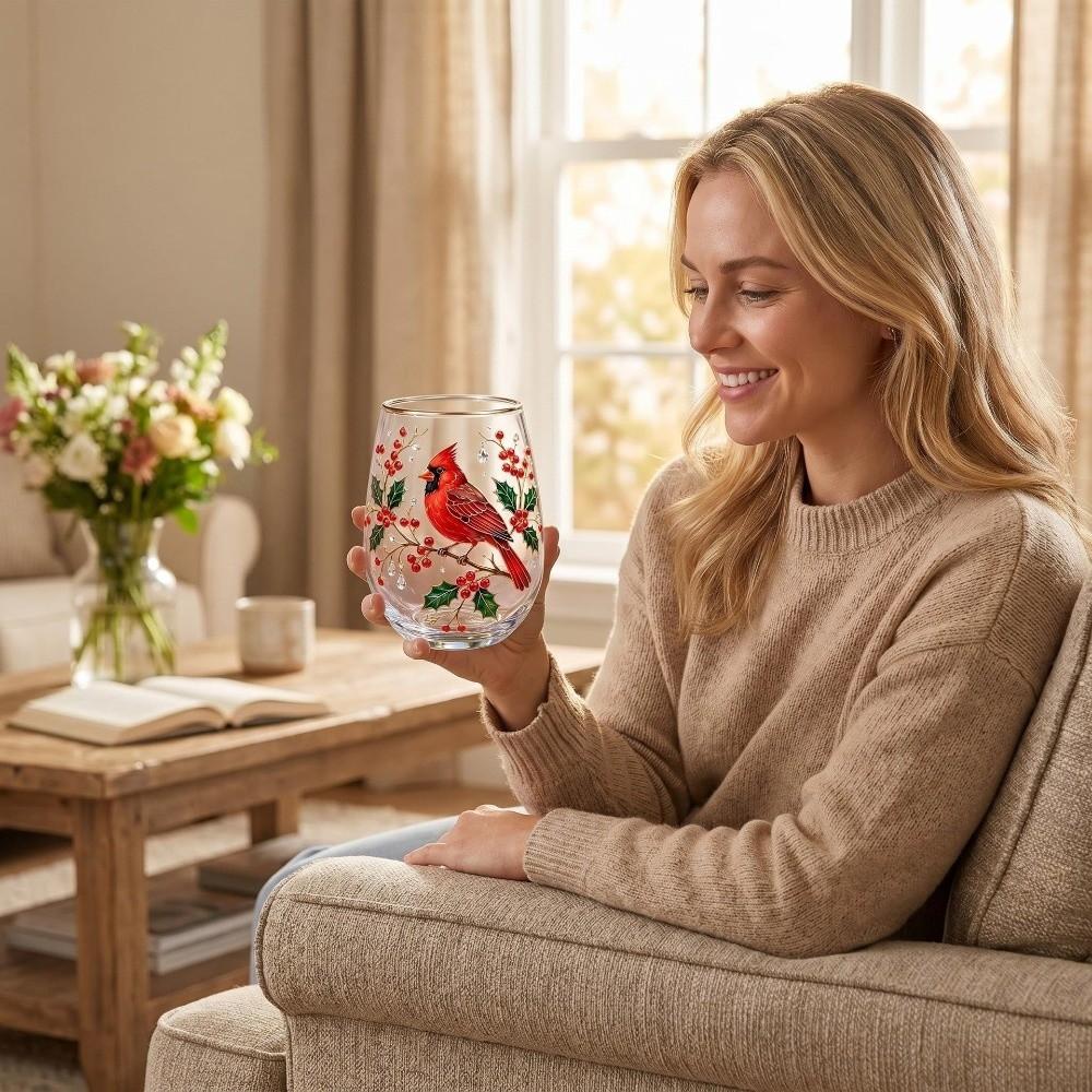Creative Transparent Hummingbird Pattern Mug Embossed Cartoon Floral Pattern Cup Aesthetic Glass Tea Cups Gift