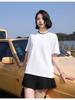 Minimalist Summer Crew Neck Tops Unisex T-shirt  Solid Color Unisex Lightweight T-shirt for Women and Men YG-247