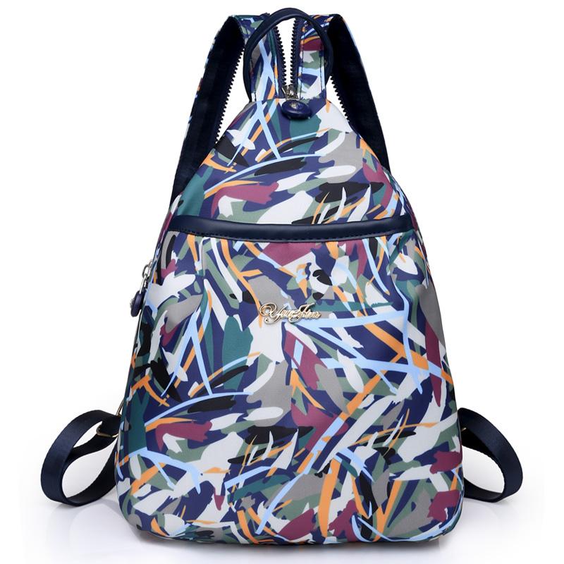 

Модный дизайнерский цветочный узор, высококачественный женский рюкзак из ткани Оксфорд, многофункциональный женский противоугонный рюкзак