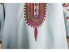 In Stock Middle Eastern Embroidered Long Robe - Women's Dubai Turkish Abaya Evening Dress