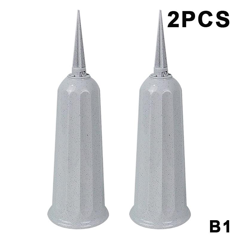 1/2 Stück Friedhofsvase mit Spikes Kunststoff Blumenvase Halter für Grabstein Friedhof Boden Außen Blumenmarkierer Dekorationen