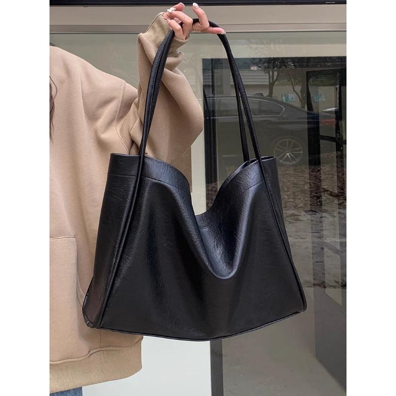 

Slouchy Big Bag with Retro High-capacity Tote Bag Niche Single Shoulder Commuter Bag