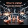 DMK Copper Laser Welding Nozzles H32 M13.5 Wire Feeding Graduated Type for Industrial Welding Machines