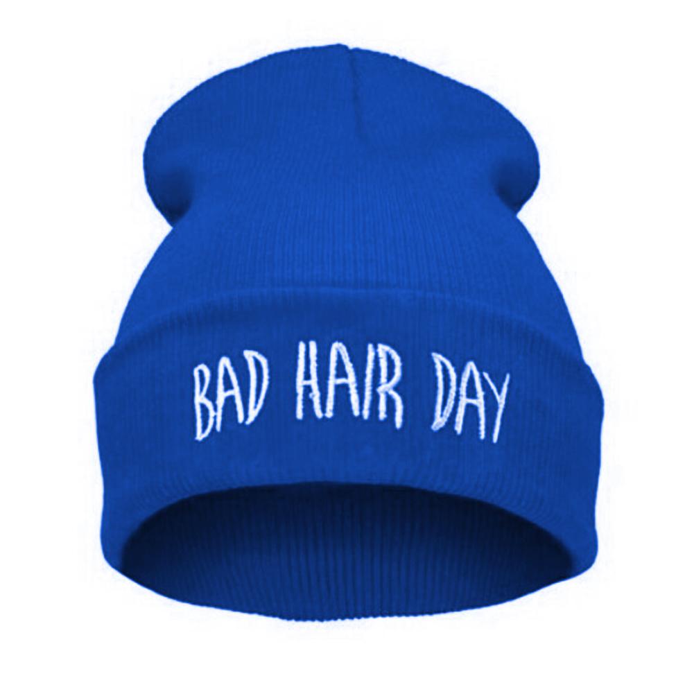 Unisex Warm Winter Fashion Bad Hair Day Wrap Head Cap Wool Hat Hip-hop Knit Beanie Hats