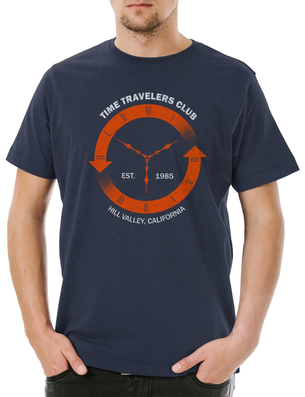 

Time Travelers Club Men s T-Shirt Mens Womens Tees Top - Back To Shirt Back The In Future Die 3XL
