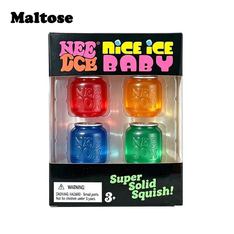 Needoh Cub Picurător Jucărie Senzorială Fidget Maltoză TPR Mello Mallo Mingiuță de Zăpadă Plastilină Schimbă Culoarea Alinarea Anxietății Concentrare Calmare Cadou