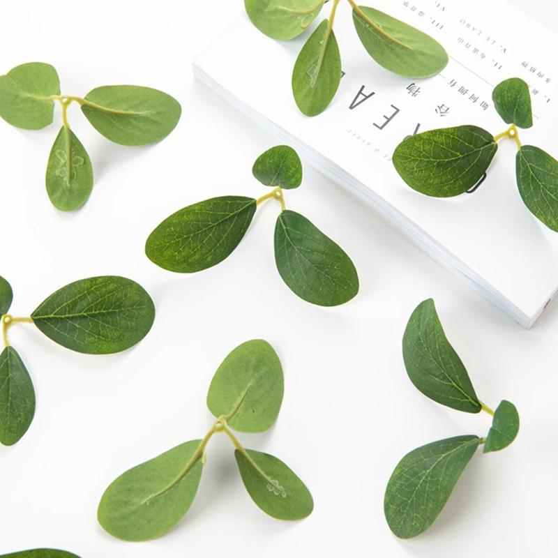 

50 шт. Искусственные растения Дешевые DIY Рукоделие Торт Свадебный букет Венок Рождественское украшение для дома Скрапбук Искусственный лист розы зелёный