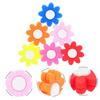12Pcs Flower Shape Tennis Racket Shock Absorbers Silicone Vibration Dampeners Racket String Shock Absorbers Enduring
