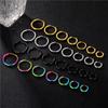 1-6 Paia 6mm-22mm 18G Acciaio Chirurgico 316L Piccoli Cartilagine Helix Lobuli Sleeper Huggie Cerchi Set per Uomo Donna