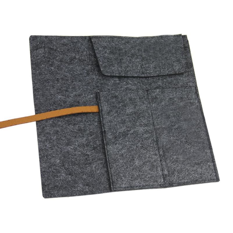 TEHAUX Pencil Felt Pencil x x School Stationery Portable Roll-Up Case, Holder, Foldable, Lightweight, 20.4 8.5 3cm, Pouch, Student,