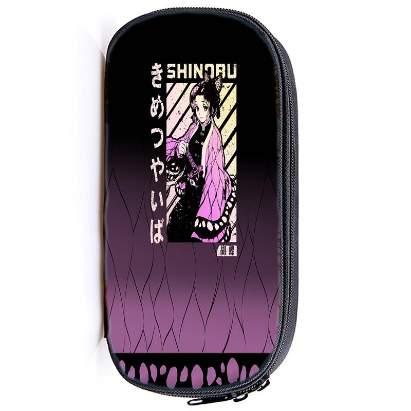 Demon Slayer Kamado Tanjirou Pencil Case Nezuko Boys Girls Kids Zenitsu Kimetsu No Yaiba Pencil Box Students Anime Pen Bags Children Gifts