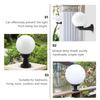 PRETYZOOM Bathroom Lampshade Replacement, Acrylic, 8cm Inner Diameter, Round Lamp Cover, Ball Shape, for Wall-Mounted Lampshades, White, for Outdoor