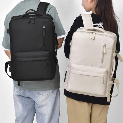 Expandable Travel Backpack Large Capacity Carry-on Backpack with USB Charging Port 15.6 Inch
