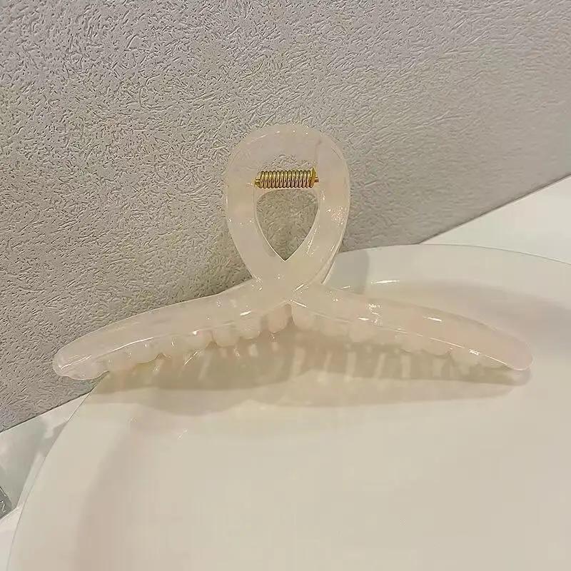 Hair Claw Clip for Women Girl Plastic Transparent Large Hair Claw Clip Crab Women's Gig Clips Claws Hair Accessories Headwear