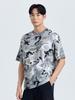 CHALLENGER Men'S Camo Print Round Short Sleeve T-Shirt Khaki