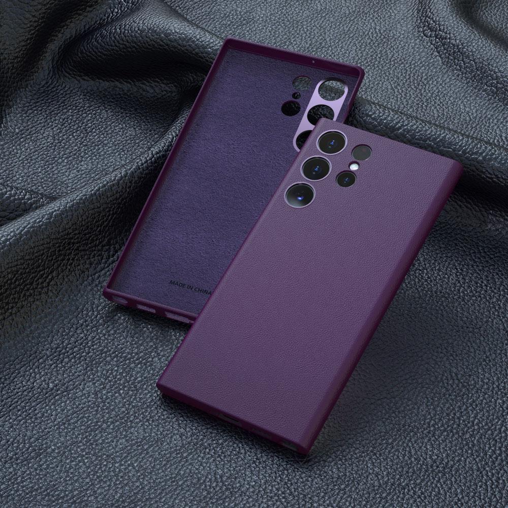 Luxury Genuine Leather Case for Samsung Galaxy S25Ultra S24 S22 Ultra S23 Ultra Case High Quality Phone Case Bumper Camear Lens Full Protector