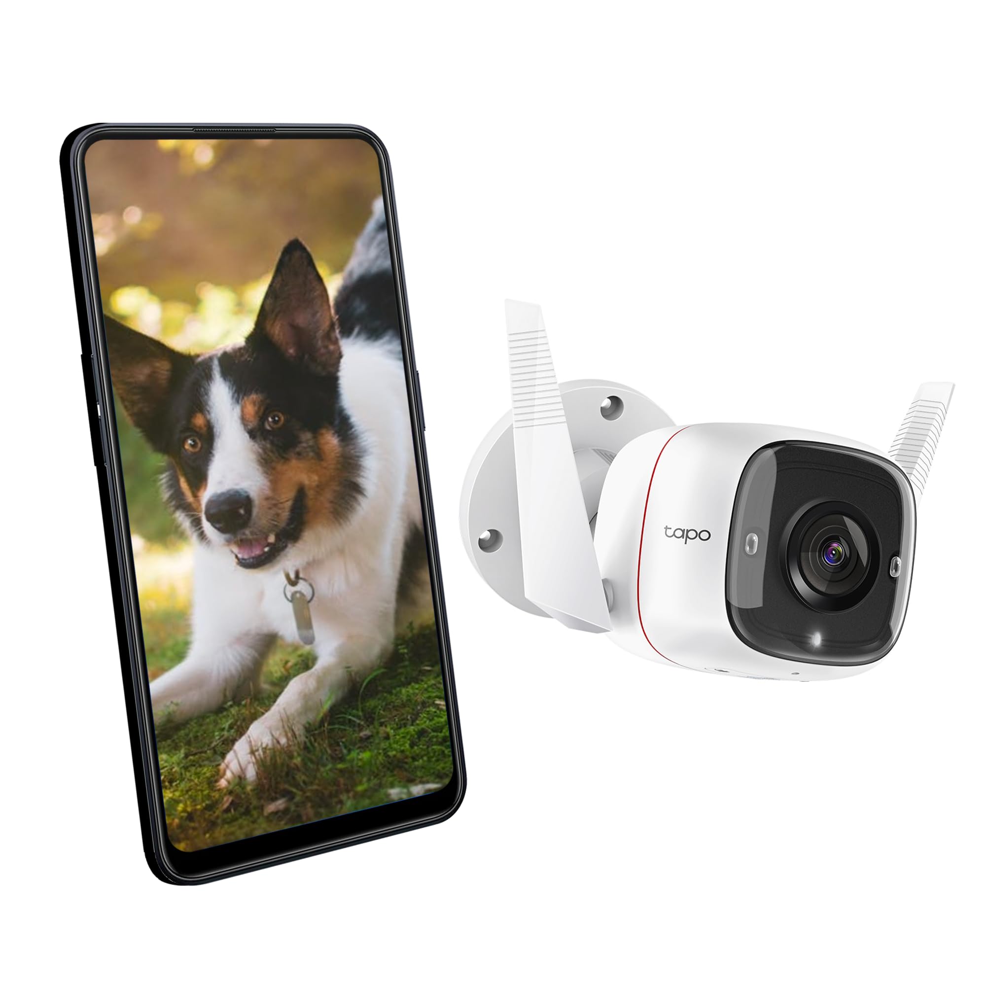 

WiFi Network Camera Outdoor Camera 1296p 3 Megapixels IP66 Security Camera Voice Call Capable 3 Year Warranty Tapo TC65 TP-Link Waterproof/Dustproof