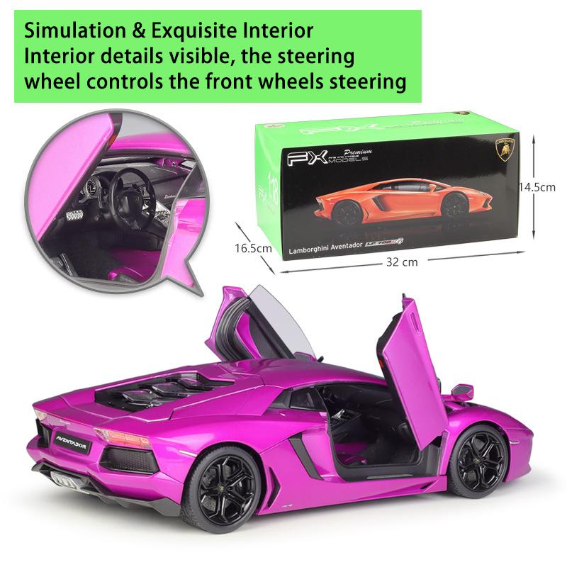 1/18 WELLY Lamborghini Aventador LP700-4 Legierung Auto Modell Druckguss Metall Spielzeug Fahrzeuge Auto Modell Hohe Simulation Sammlung Kinder Geschenke