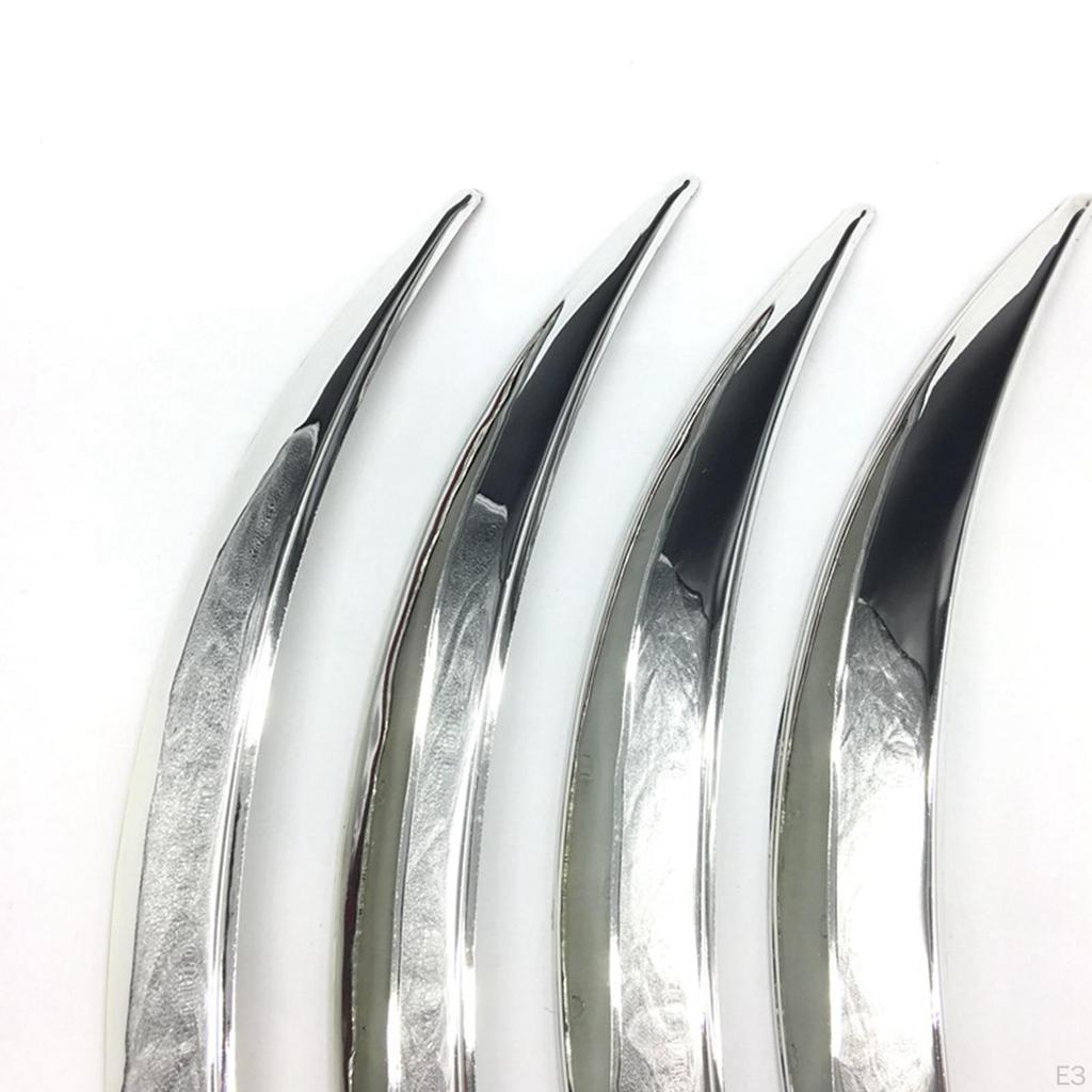 4 Stück Auto-Rad-Augenbrauenbogen-Zierleisten, einfaches Installationszubehör