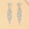 European and American Cross-border Geometric Personalized High-end Feeling Explosive Tassel Earrings Jewelry