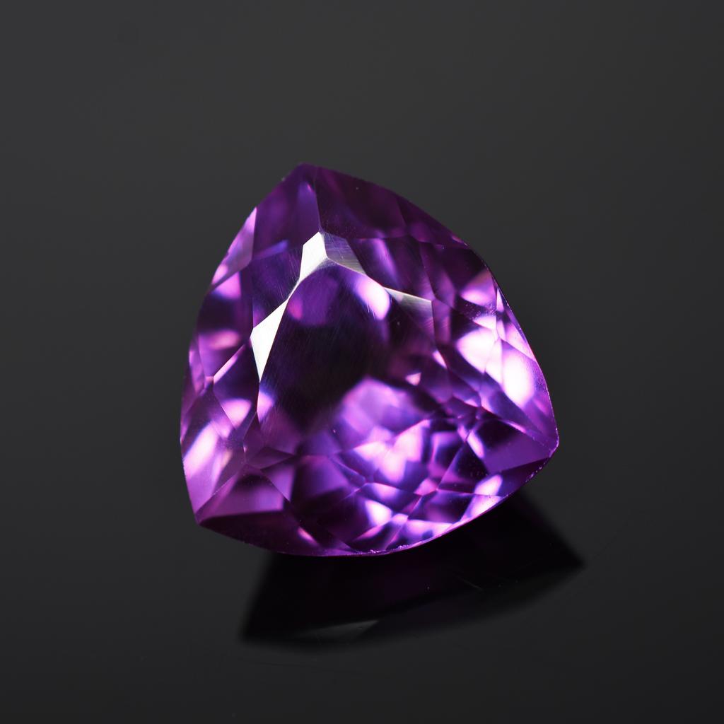 Ring Size Purple Tanzanite Natural Trillion Cut 7.95 Ct CERTIFIED Loose Gemstone