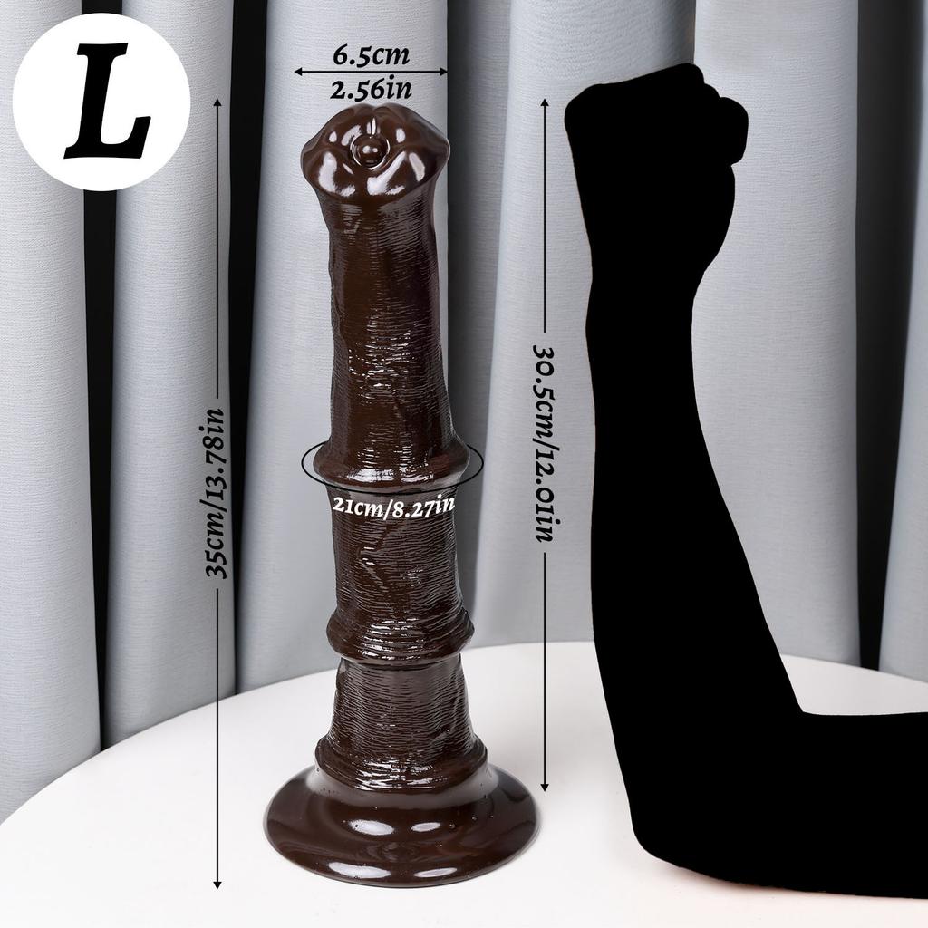 Double Ended Dildo for Couples, Extra Long Flexible Horse Penis Shape, Strapless Strap On for Lesbian Sex,Adult Toy for Women and Men