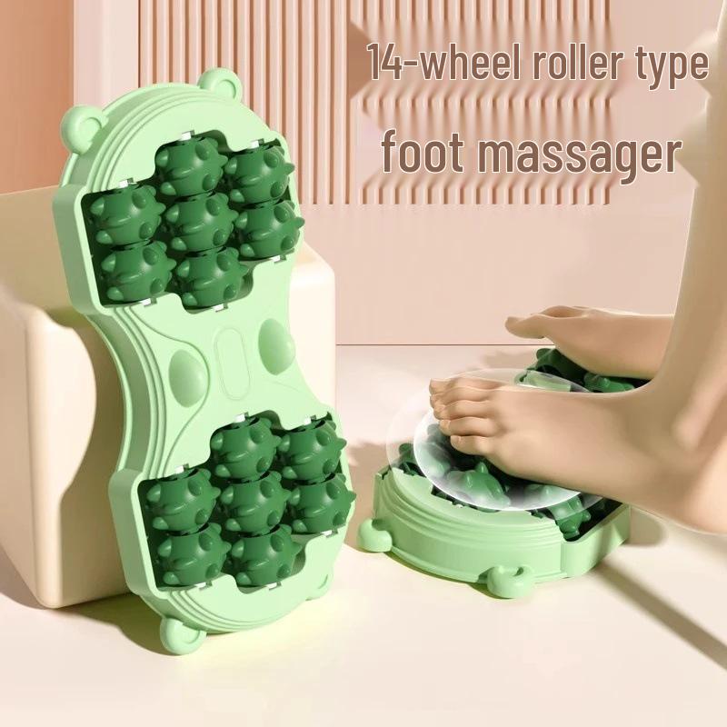Foot Massager with 14 Rollers for Men and Women - Universal Convex Roller Design