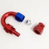 HQ PTFE Universal AN4/AN6/AN8/AN10/AN12 Straight 0°/45°/90/180° Degree Oil Fuel Swivel Hose End Fitting Oil Hose End Adaptor Kit