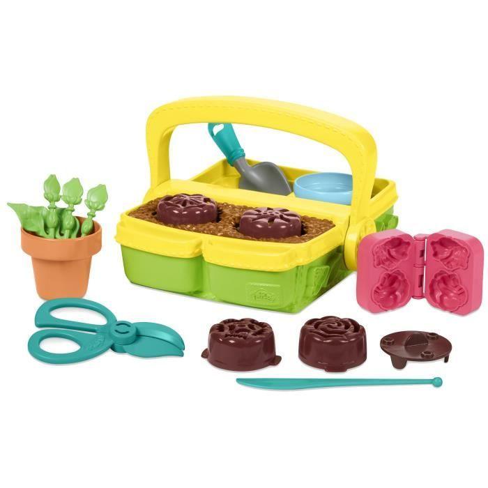 Play-Doh Mon jardin de fleurs, coffret de pâte à modeler inspiré du jardinage et de la nature, loisirs créatifs pour enfants, dès 3