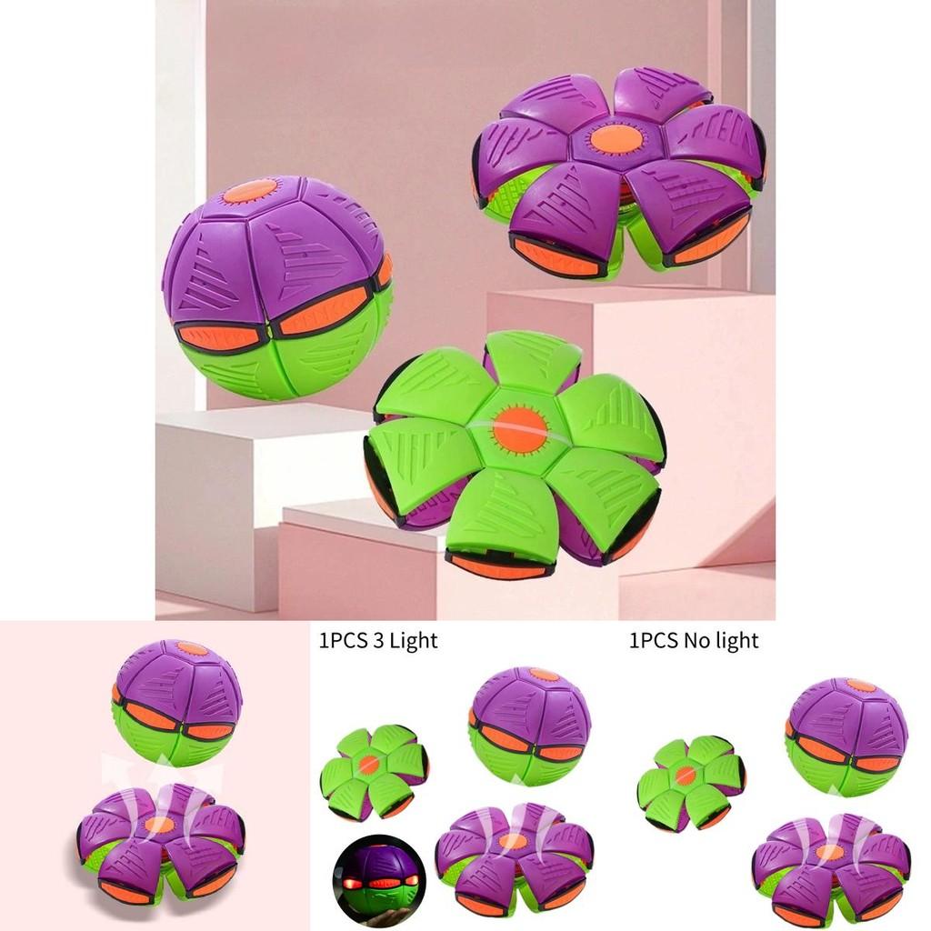 Colorful Carrot Flying Saucer Ball For Kids With Bouncing Light Up Features