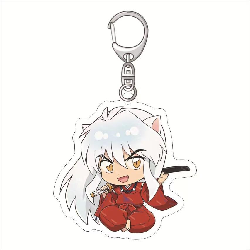 Inuyasha Keychain: Kagome, Miroku, Sango, Shippo & Sesshomaru Charm Set