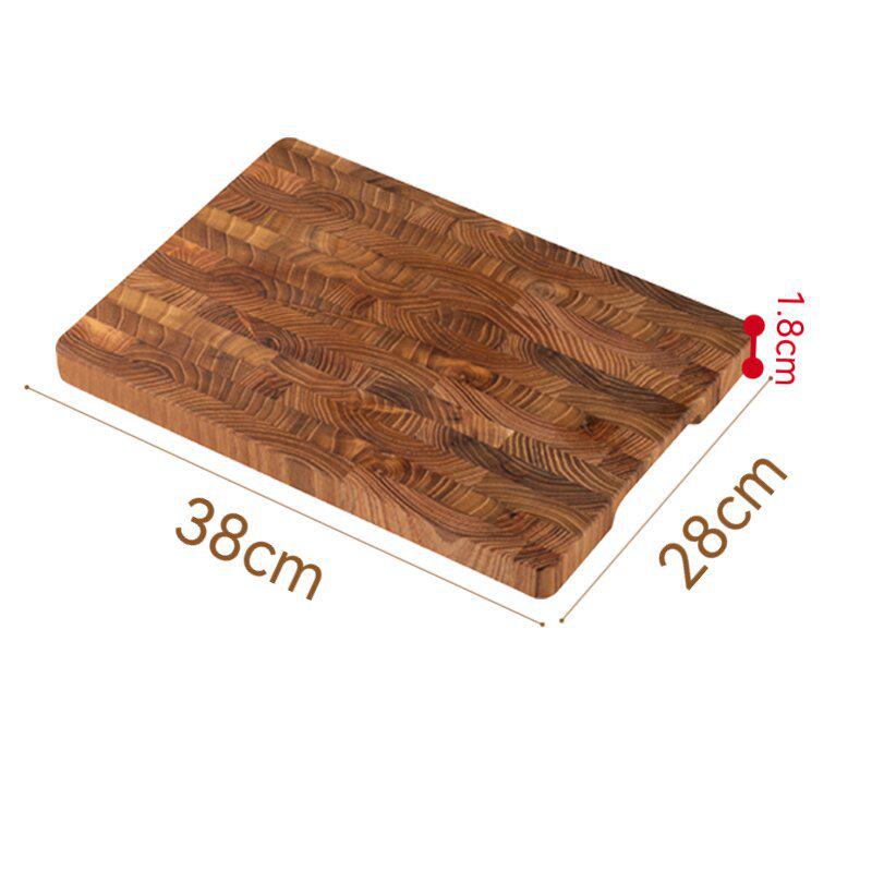 Premium Teak Edge-Grain Cutting Board: High-Quality Solid Wood, Kitchen-Specific, Durable Design.