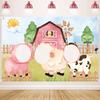 Farm Animal Birthday Photo Background Happy Birthday Party Decoration Kids Farm Theme Birthday Party Supplies Backdrop Cloth