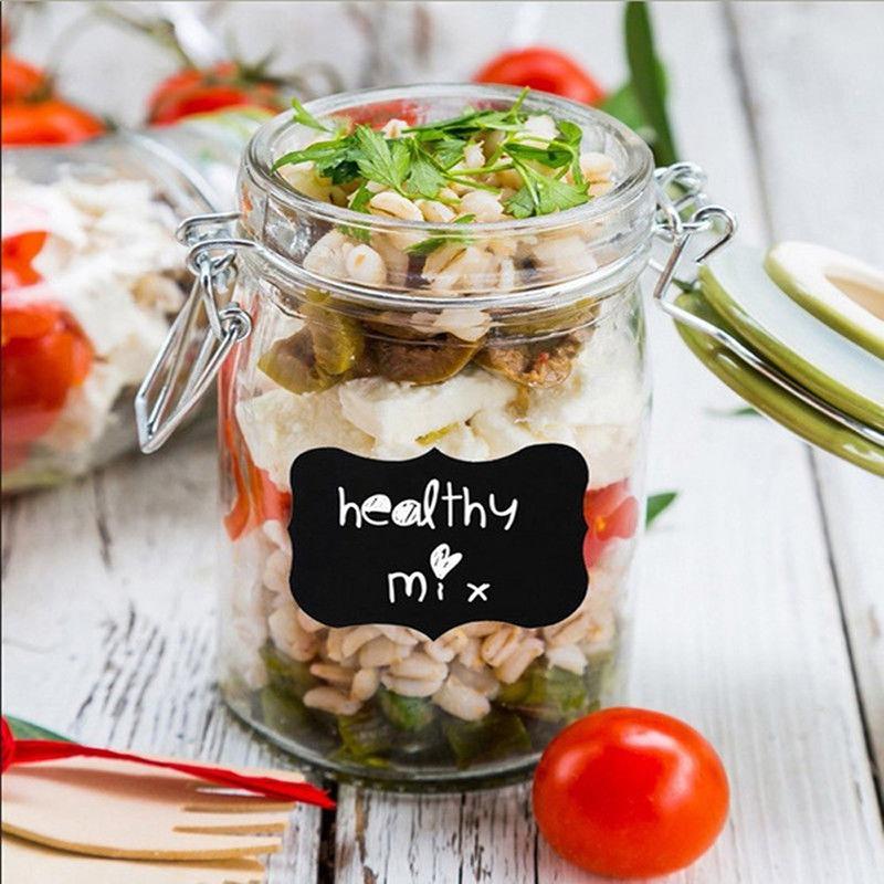 Apothecary Labels for Jars Vegetable Storage Stickers Kitchen Jars Labels Stickers for Cans Blackboard Stickers PTZ005