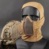 Masque facial tactique complet, cagoule en maille, couvre-chef de l'armée Airsoft de moto, masque de protection pour jeu CS de chasse