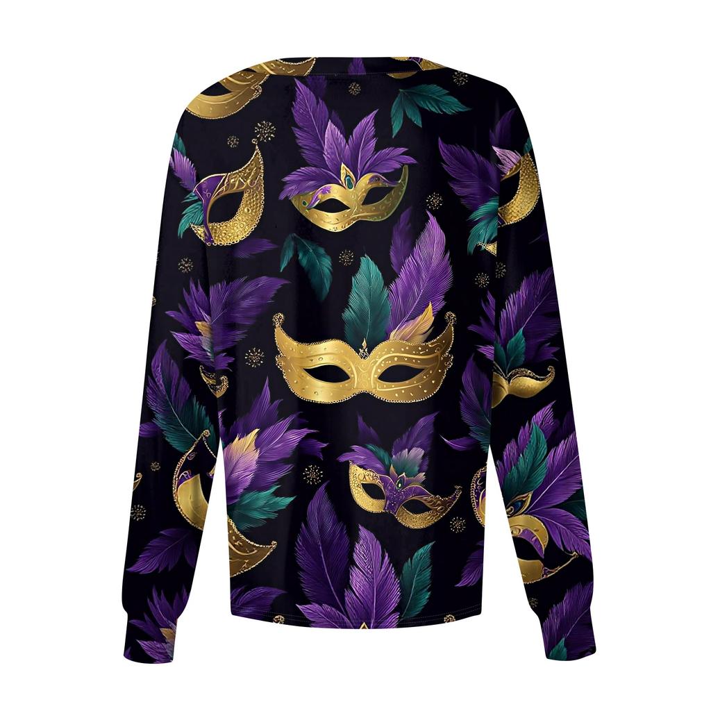 Women's Casual Long-sleeved Single-breasted Printed Protective Clothing Cardigan Top